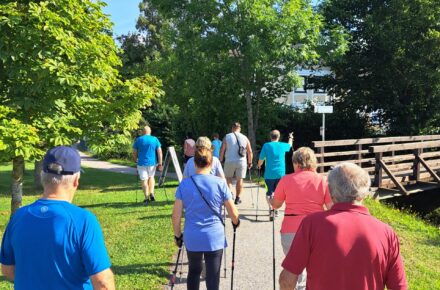 Nordic Walking im OptimaMed Rehabilitationszentrum Aspach