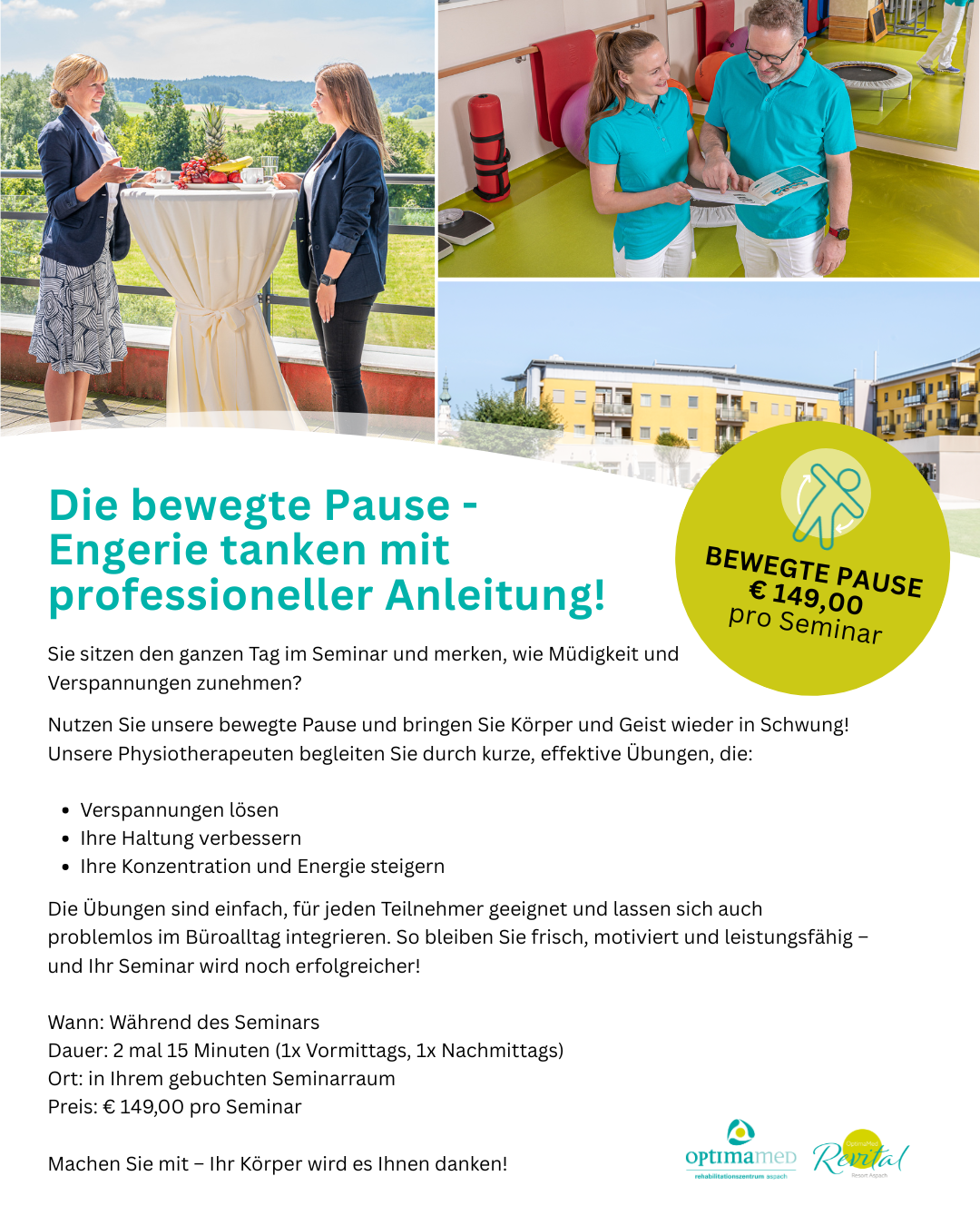 Angebot in Aspach – Seminare mit bewegter Pause Angebot in Aspach - Seminare mit bewegter Pause