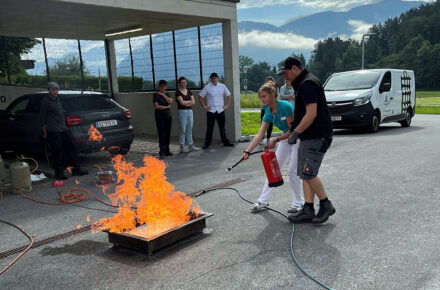 Brandschutz-Schulung bei OptimaMed in Wiesing