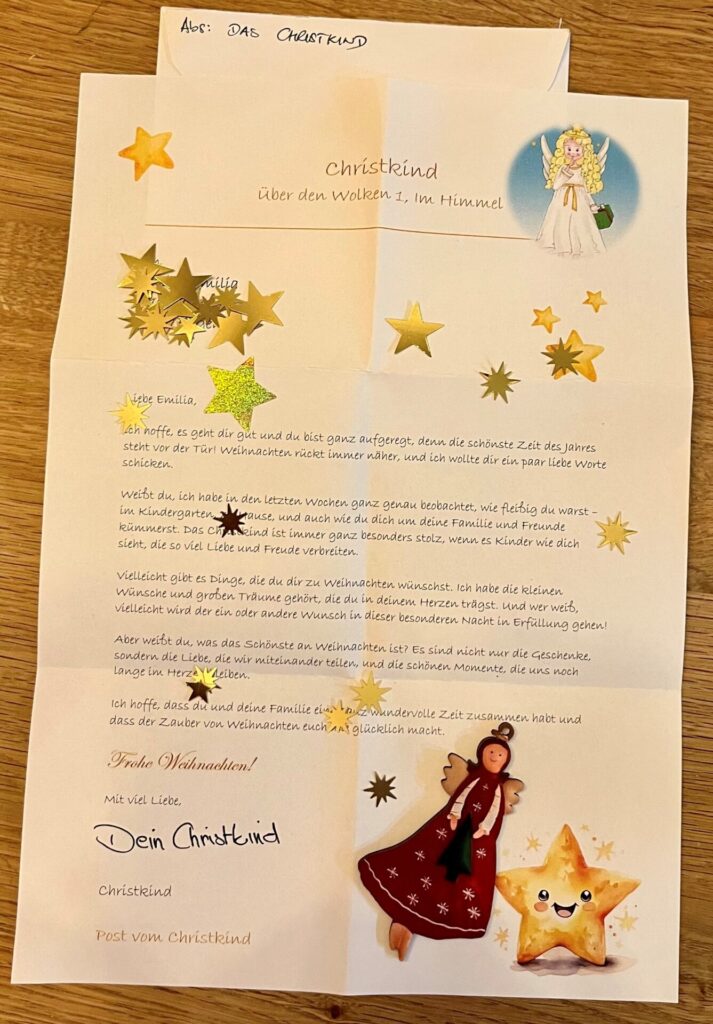 Absender Christkind: Kinder im Rehazentrum erhalten liebevolle Briefe Absender Christkind: Kinder im Rehazentrum erhalten liebevolle Briefe
