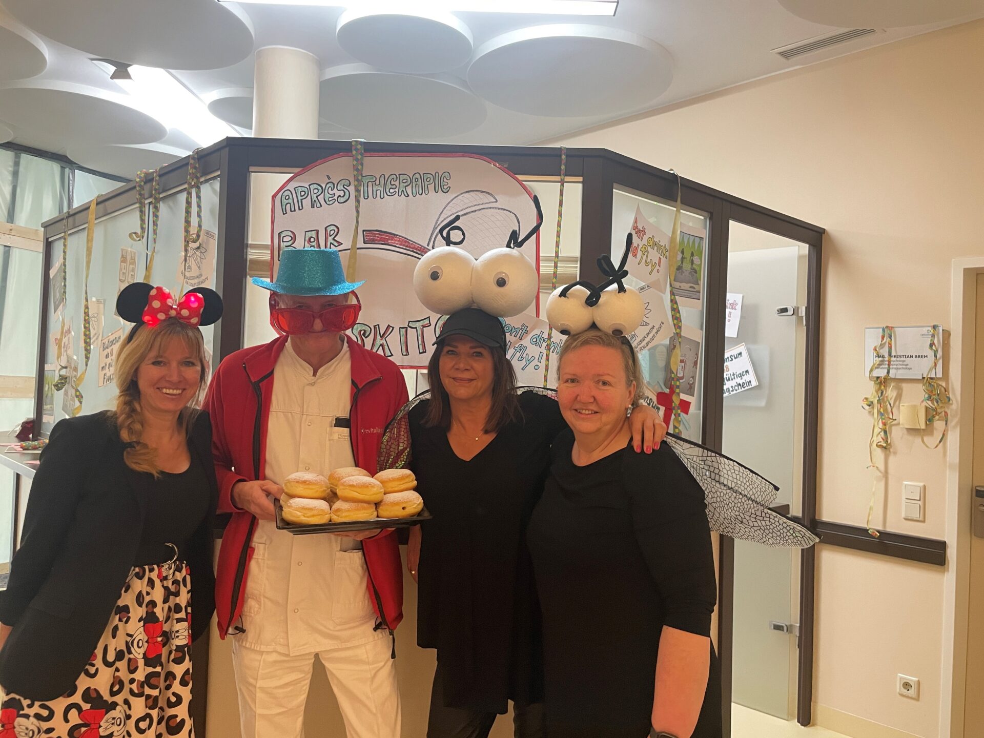 In Aspach wurde Fasching gefeiert Fasching mit Krapfen und Kostümen