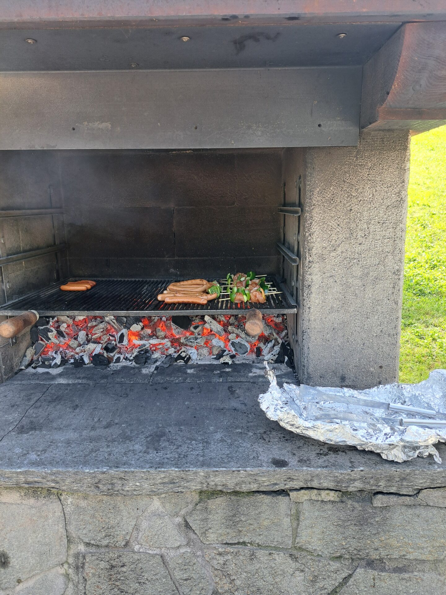Grillen beim Ausflug zum Fichtensee Grillen beim Ausflug zum Fichtensee