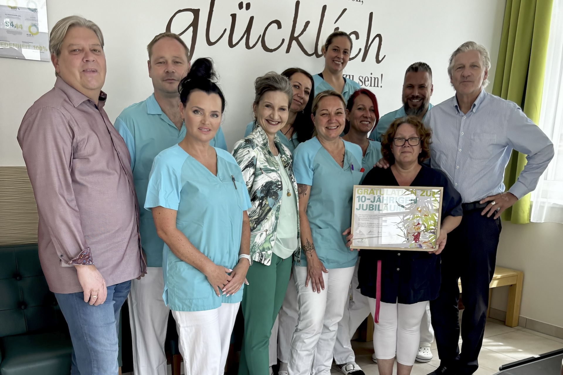 Gratulation zum 10-jährigen Jubiläum fürs Dialysezentrum Frauenkirchen Gratulation zum 10-jährigen Jubiläum fürs Dialysezentrum Frauenkirchen