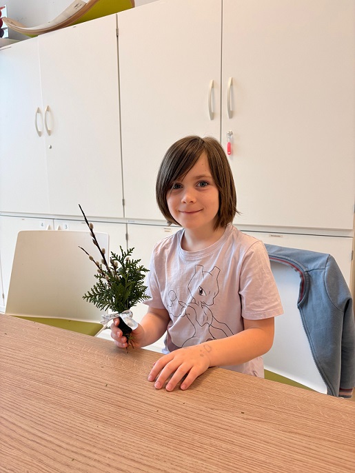 Kinder basteln Palmbuschen Kinder basteln Palmbuschen