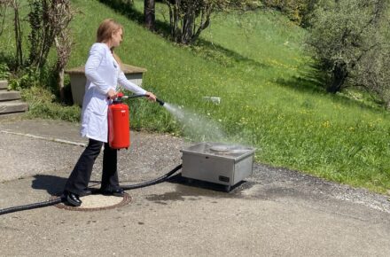 Löschübung im Gesundheitsresort Oberzeiring