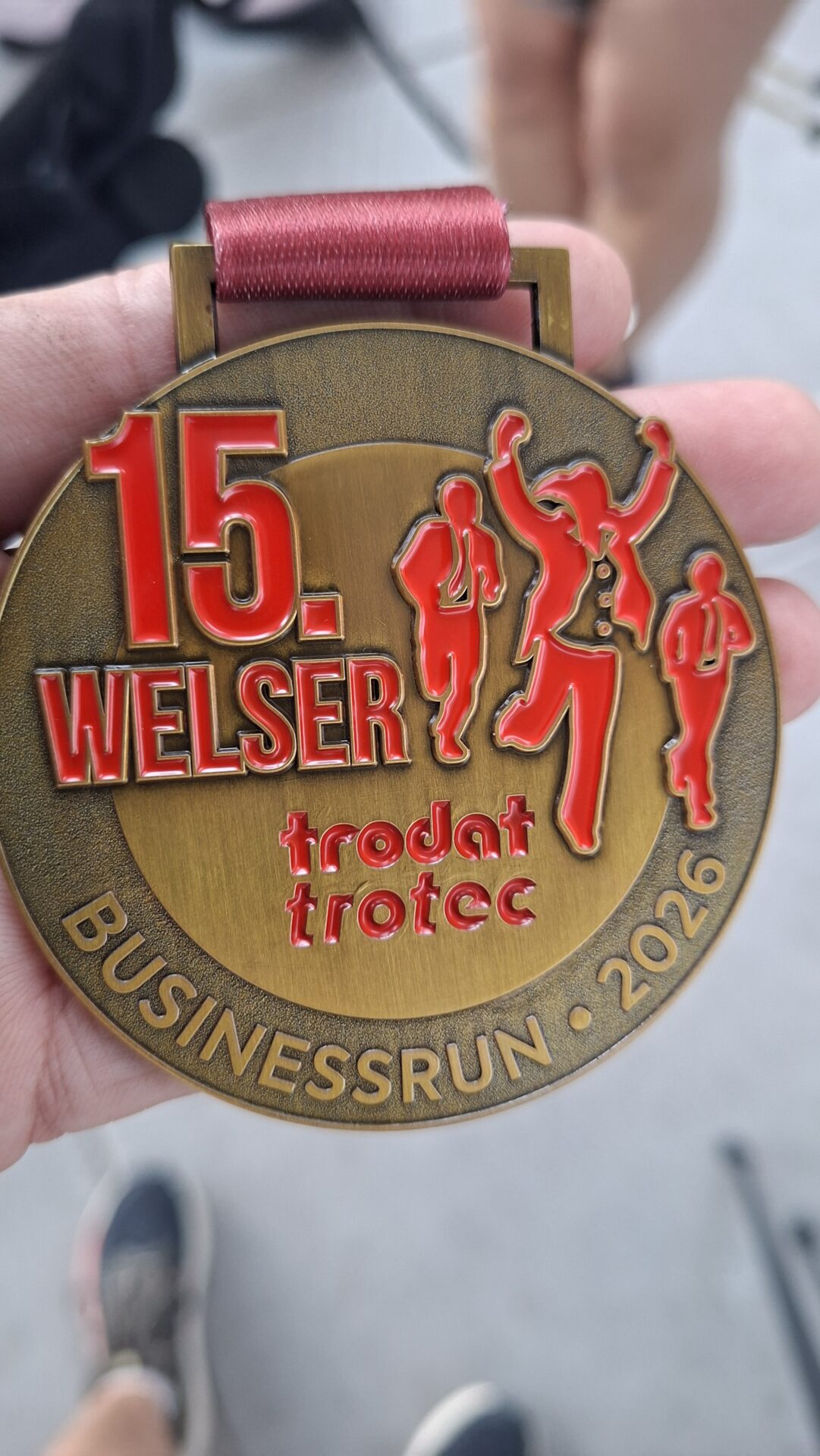 Medaille für Teilnehmende beim Welser Business Run Medaille für Teilnehmende beim Welser Business Run