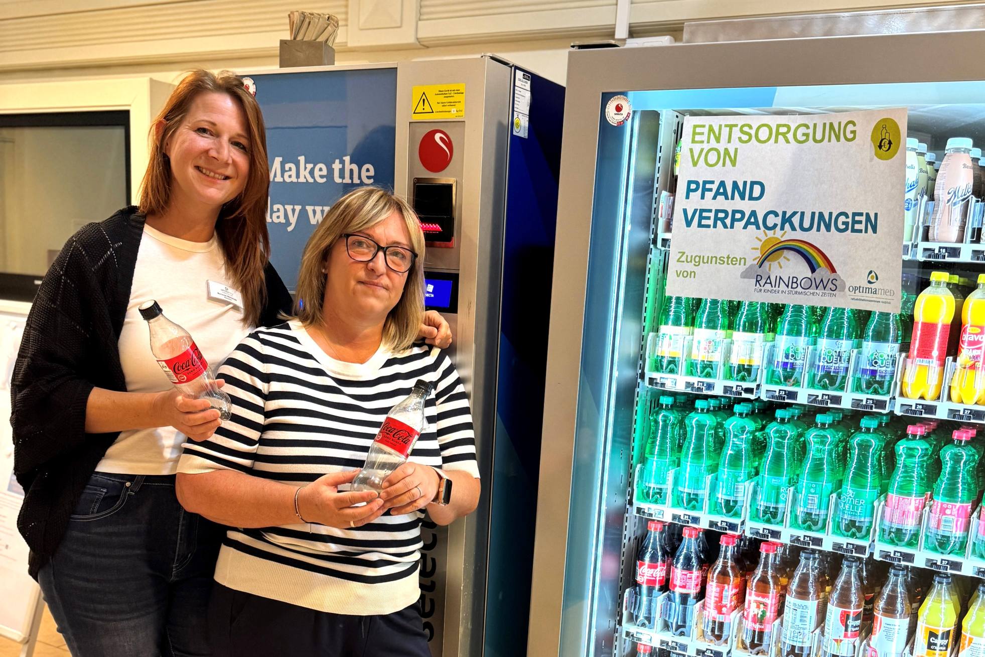 OptimaMed unterstützt mit Flaschenpfand den Verein Rainbow OptimaMed unterstützt mit Flaschenpfand den Verein Rainbow