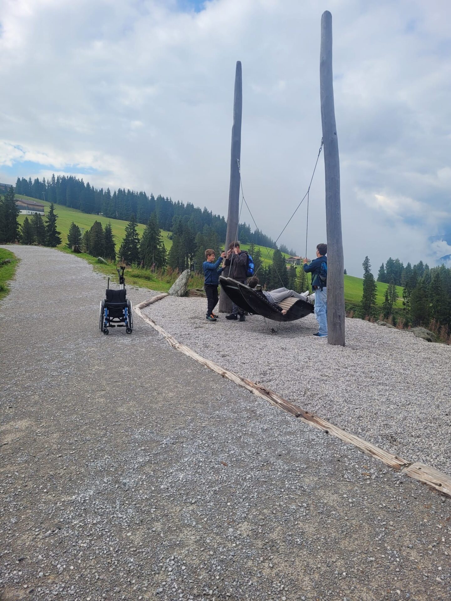 Junge Rehapatienten beim Ausflug ins Zillertal Junge Rehapatienten beim Ausflug ins Zillertal