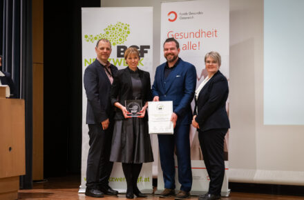 BGF–Gütesiegel: Wiederverleihung an das OptimaMed Rehabilitationszentrum Aspach