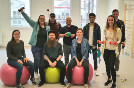 Studierende zu Besuch im OptimaMed ambulanten Rehabilitationszentrum Klagenfurt