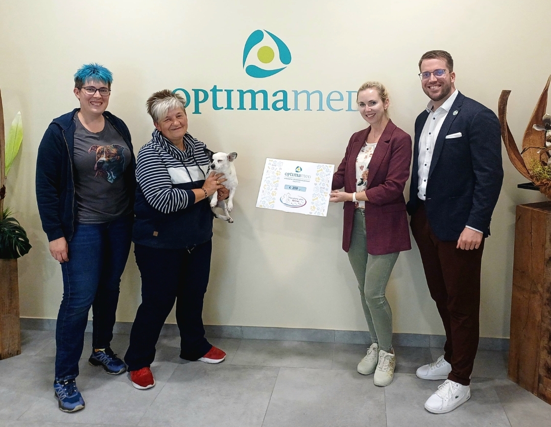 OptimaMed Rehazentrum Klagenfurt unterstützt den Tierschutz OptimaMed Rehazentrum Klagenfurt unterstützt den Tierschutz