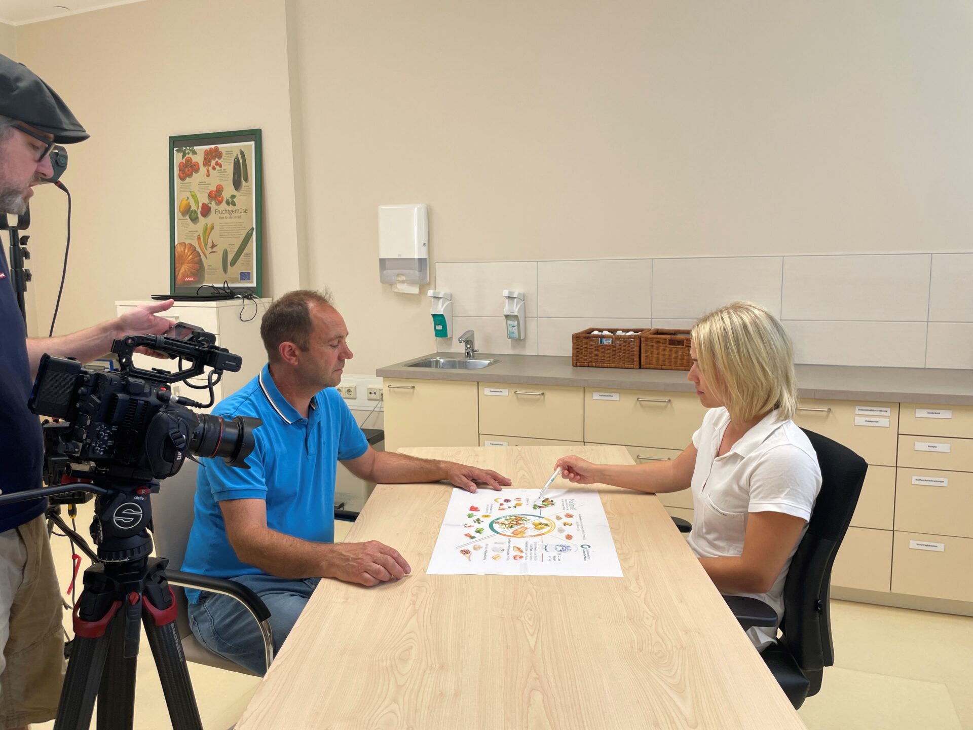 Videodreh von Ernährungsberatung im OptimaMed Rehazentrum Aspach Videodreh von Ernährungsberatung im OptimaMed Rehazentrum Aspach