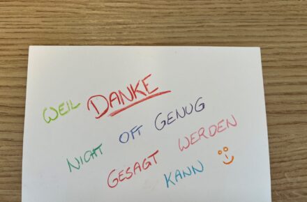 OptimaMed Wiesing erhält ein großes DANKE