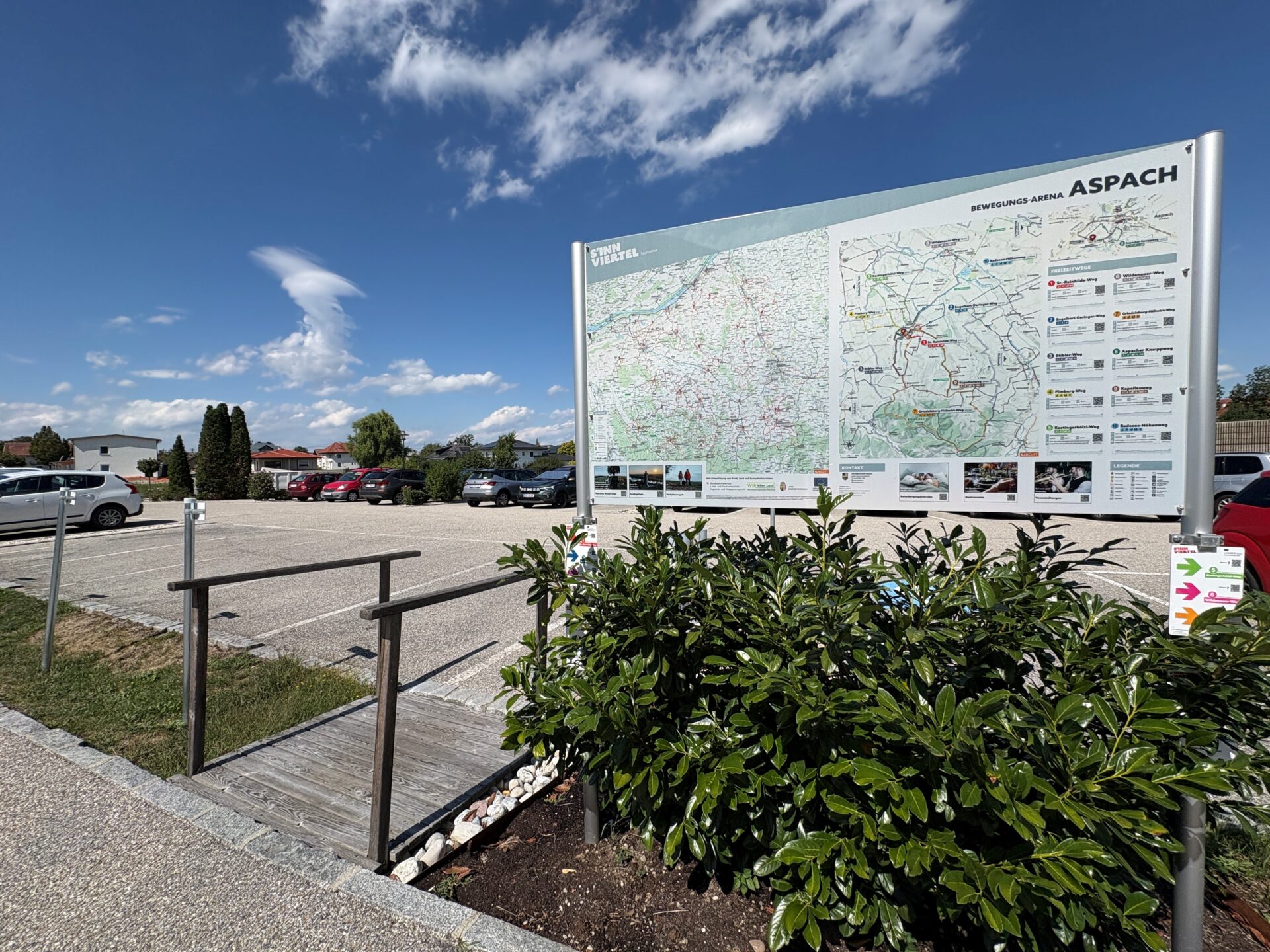 Wandertafel von Aspach beim Rehazentrum Wandertafel von Aspach beim Rehazentrum